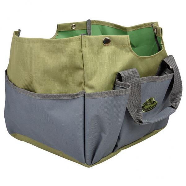 Esschert Design Gartengeräte-Tasche und Hocker Grau GT85