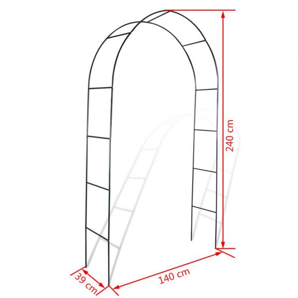 2x Garten Rosenbogen Torbogen Rankgitter Rosensäule