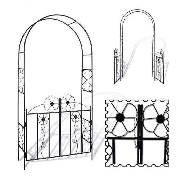 Gartentor Rosenbogen Rankgitter Rosensäule Spalier Pergola