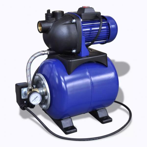 ARDEBO.de - Hauswasserwerk Gartenpumpe Motorpumpe Pumpe Elektronik 1200w Blau