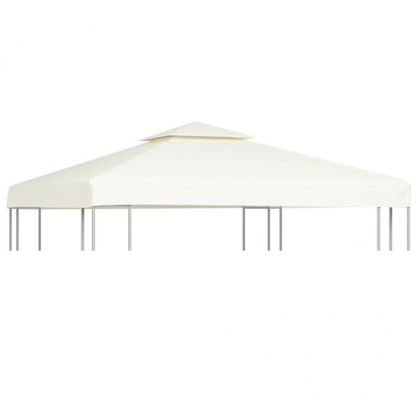 ARDEBO.de - Pavillon-Ersatzdach 310 g/m² Cremeweiß 3x3 m