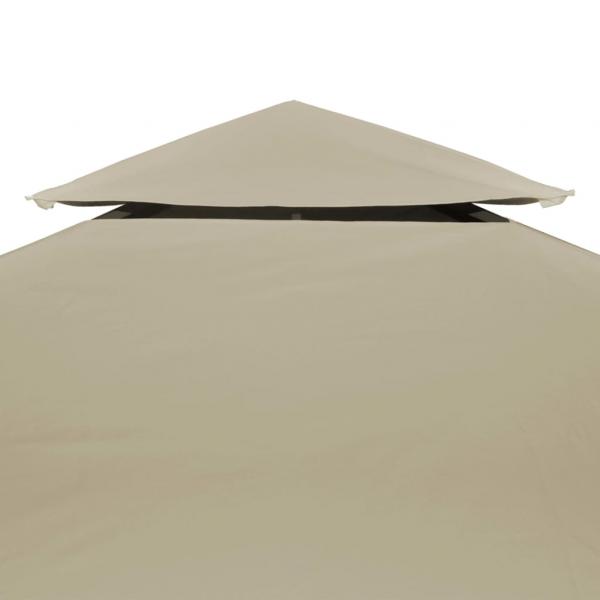 Pavillon-Dachplane Ersatzdach 310 g/m² Beige 3×4 m