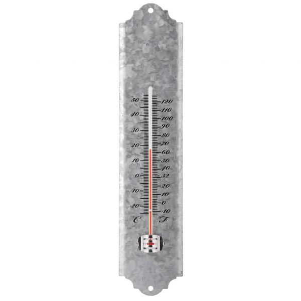 ARDEBO.de - Esschert Design Wandthermometer Recyclingblech 30 cm OZ10 