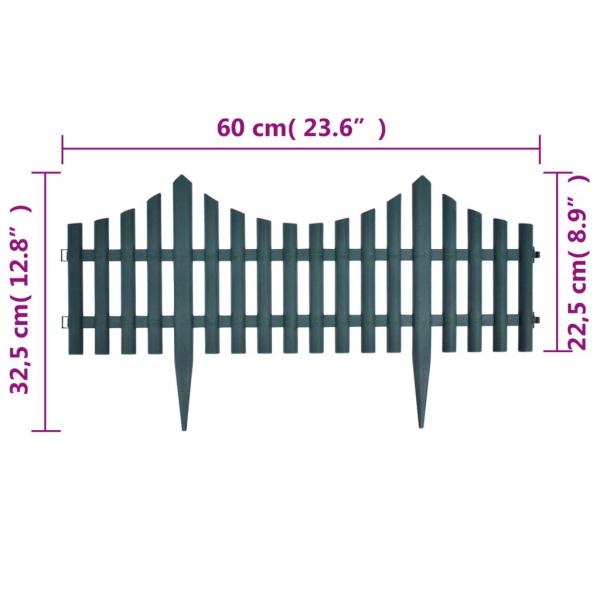 Rasenkanten 17 Stk. Grün 10 m PP