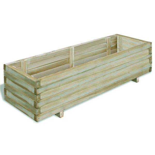 ARDEBO.de - Hochbeet 120x40x30 cm Holz Rechteckig