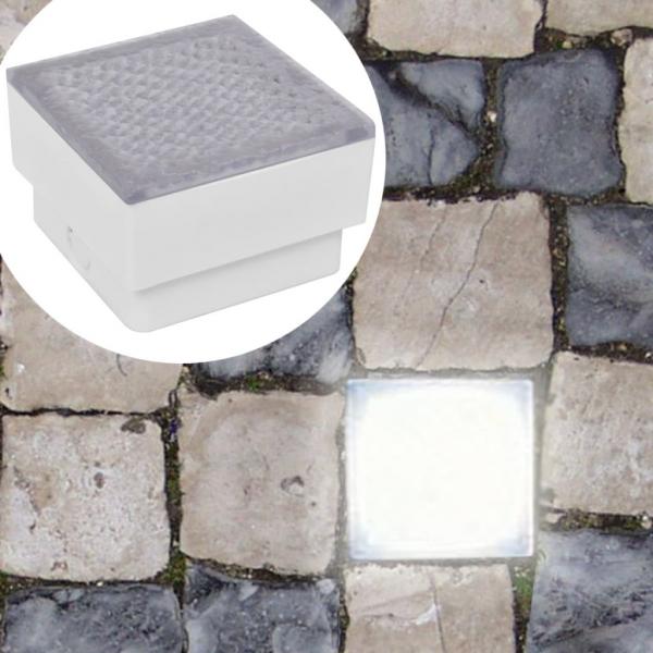 ARDEBO.de - 2 x LED Boden-Einbauleuchte 100 x 100 x 68 mm 