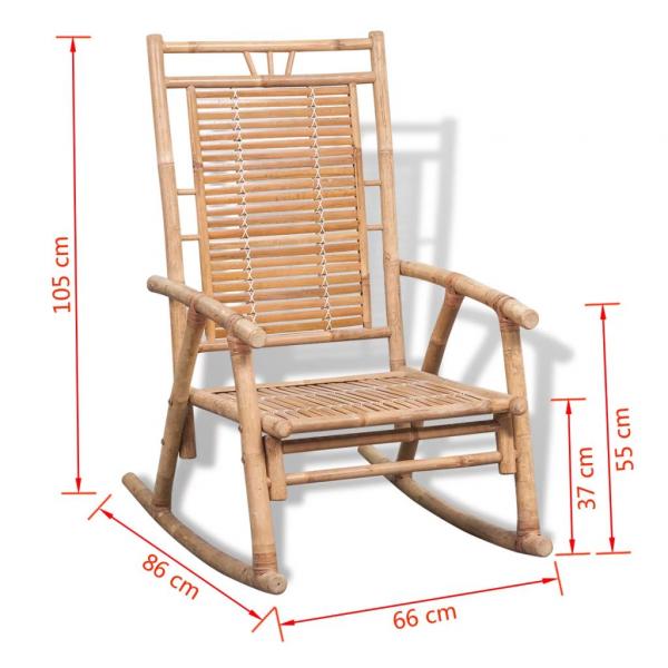 Schaukelstuhl Bambus
