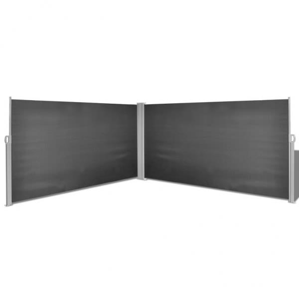 ARDEBO.de - Seitenmarkise Ausziehbar Schwarz 160×600 cm