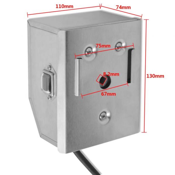 Grill Rotisseriespieß mit professionellem Motor Stahl 1200 mm