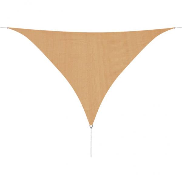 ARDEBO.de - Sonnensegel HDPE Dreieckig 3,6x3,6x3,6 m Beige