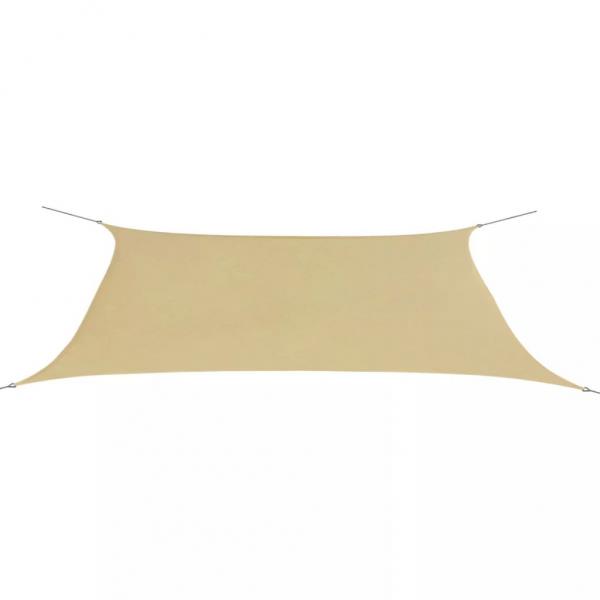 ARDEBO.de - Sonnensegel Oxford-Gewebe Rechteckig 4x6 m Beige 