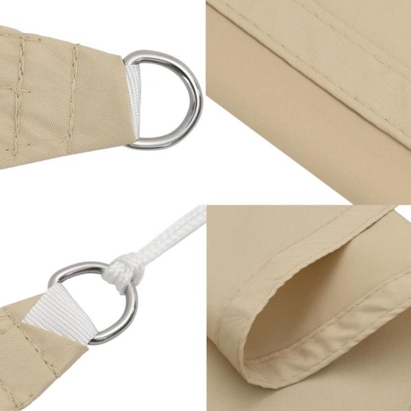 Sonnensegel Oxford-Gewebe Rechteckig 4x6 m Beige 