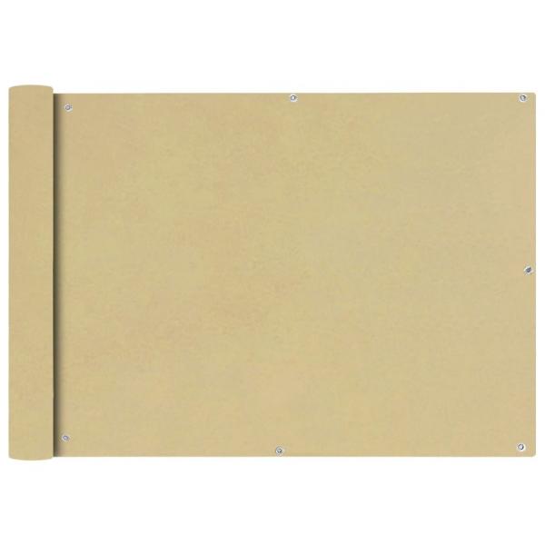 Balkonsichtschutz Oxfordgewebe 75x600 cm Beige