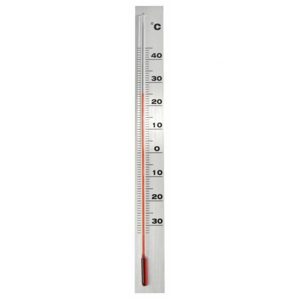 ARDEBO.de - Nature Garten Wandthermometer Aluminium 3,8 x 0,6 x 37 cm