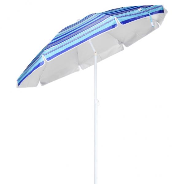 ARDEBO.de - HI Sonnenschirm 200 cm Blau Gestreift