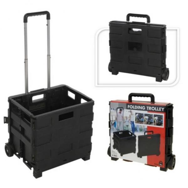 ARDEBO.de - H&S Collection Sackkarre Aluminium mit Klappbox PP