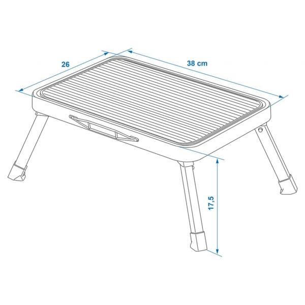 ProPlus Klappbarer Tritthocker Einstufig 150 kg Metall