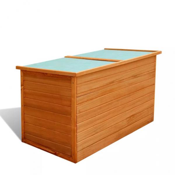 ARDEBO.de - Garten-Aufbewahrungsbox 126x72x72 cm Holz