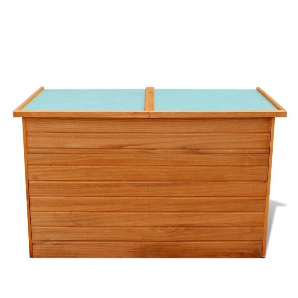 Garten-Aufbewahrungsbox 126x72x72 cm Holz