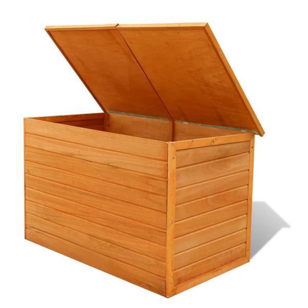 Garten-Aufbewahrungsbox 126x72x72 cm Holz