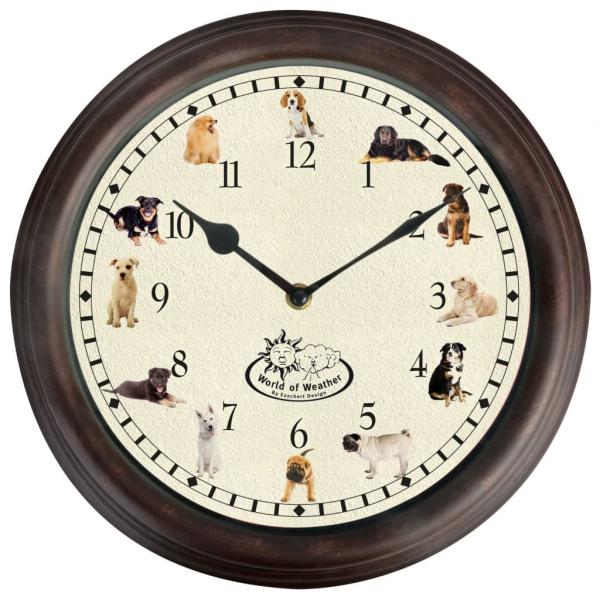 ARDEBO.de - Esschert Design Uhr mit Hundegeräuschen