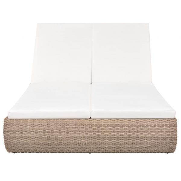 Outdoor-Sonneninsel Poly Rattan Beige