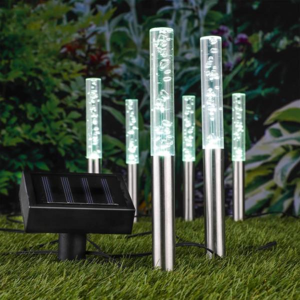 ARDEBO.de - HI Solar-LED-Leuchten mit Blasen-Design 6 Stk.