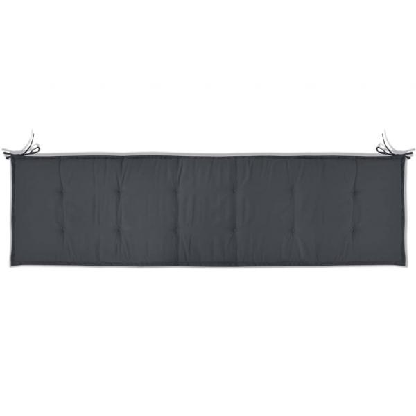 Gartenbank-Auflage Anthrazit 180x50x3 cm Oxford-Gewebe