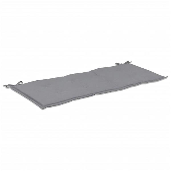 Gartenbank-Auflage Grau 120x50x3 cm Oxford-Gewebe