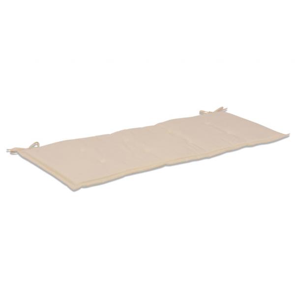 Gartenbank-Auflage Creme 120x50x3 cm Oxford-Gewebe