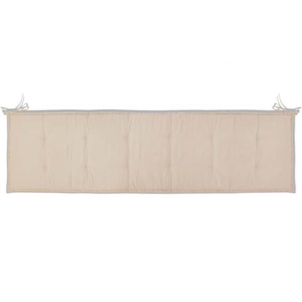 Gartenbank-Auflage Creme 180x50x3 cm Oxford-Gewebe