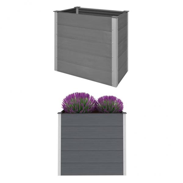 ARDEBO.de - Garten-Hochbeet WPC 100 x 50 x 91 cm Grau