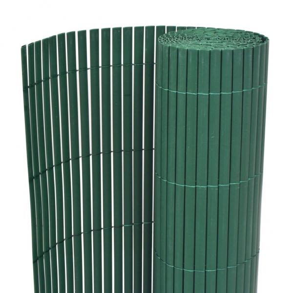 ARDEBO.de - Gartenzaun Doppelseitig PVC 90×500 cm Grün