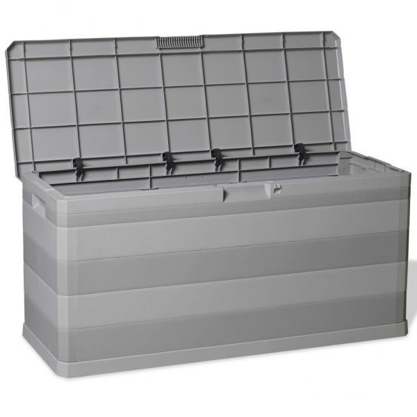 Gartenbox Grau 117×45×56 cm