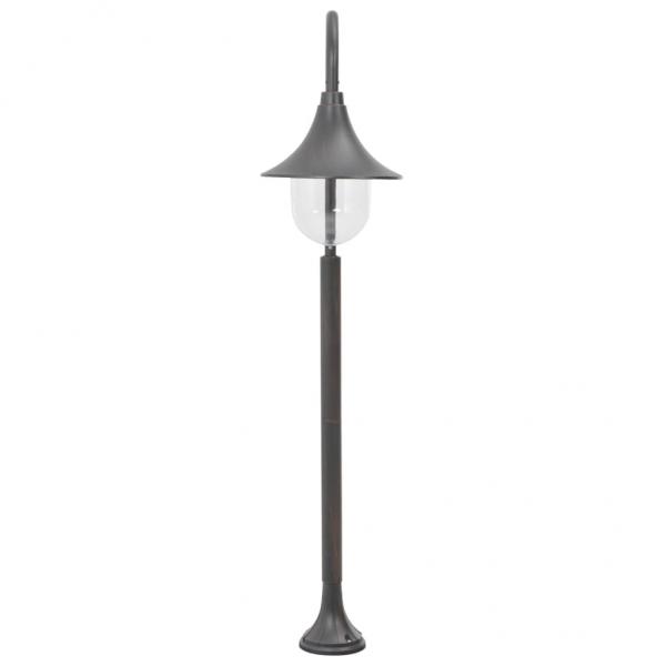 Garten-Pollerleuchte E27 120 cm Aluminium Bronzefarben 