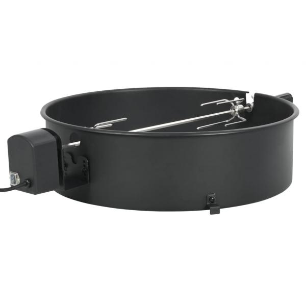 ARDEBO.de - BBQ Rotisserie Ring Set 57 cm Schwarz