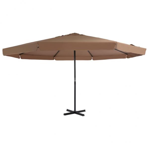 ARDEBO.de - Sonnenschirm mit Aluminium-Mast 500 cm Taupe 