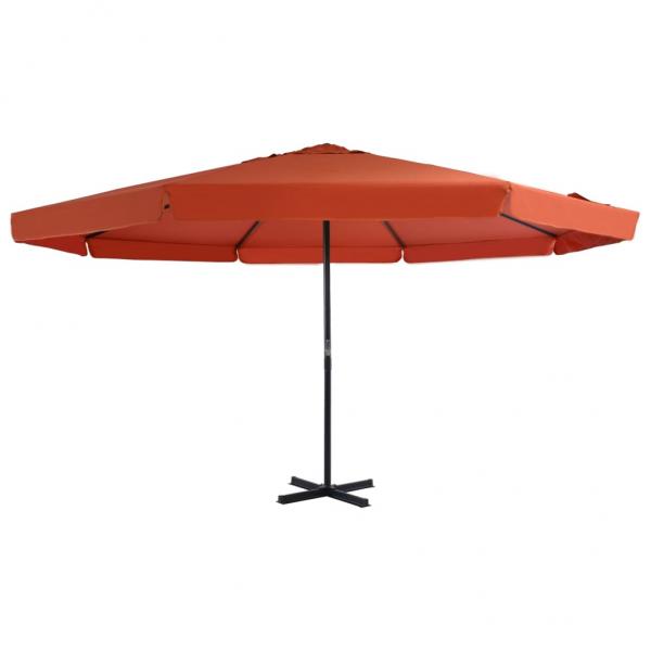 ARDEBO.de - Sonnenschirm mit Aluminium-Mast 500 cm Terracotta 