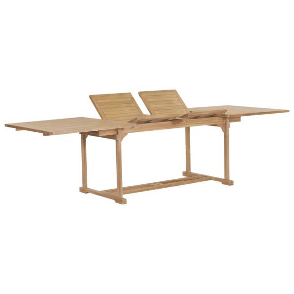 ARDEBO.de - Garten-Ausziehtisch 180-280x100x75 cm Massivholz Teak