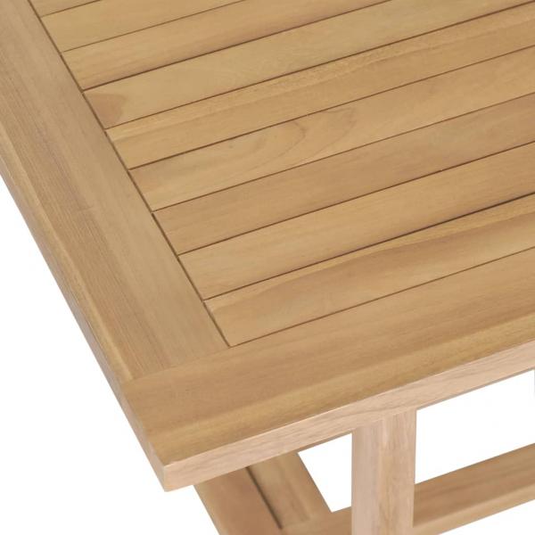 Garten-Ausziehtisch 180-280x100x75 cm Massivholz Teak