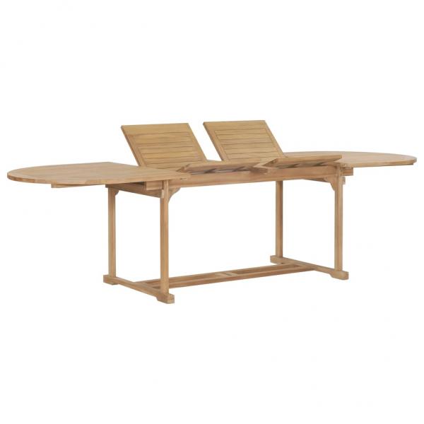 ARDEBO.de - Ausziehbarer Gartentisch 180-280x100x75 cm Massivholz Teak