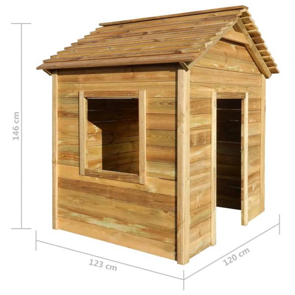 Spielhaus für den Garten 120x120x146 cm Kiefernholz