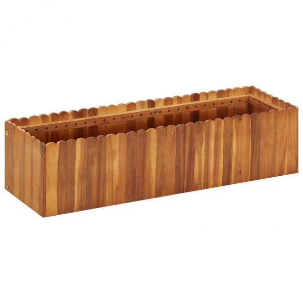 ARDEBO.de - Garten-Hochbeet 100 x 30 x 25 cm Massivholz Akazie