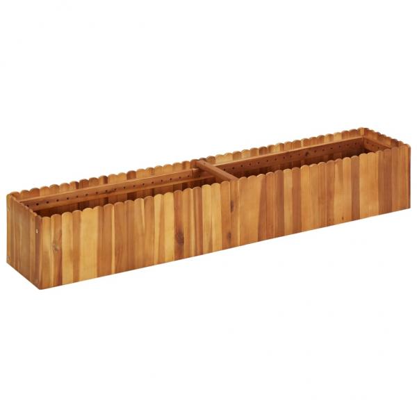 ARDEBO.de - Garten-Hochbeet 150x30x25 cm Massivholz Akazie