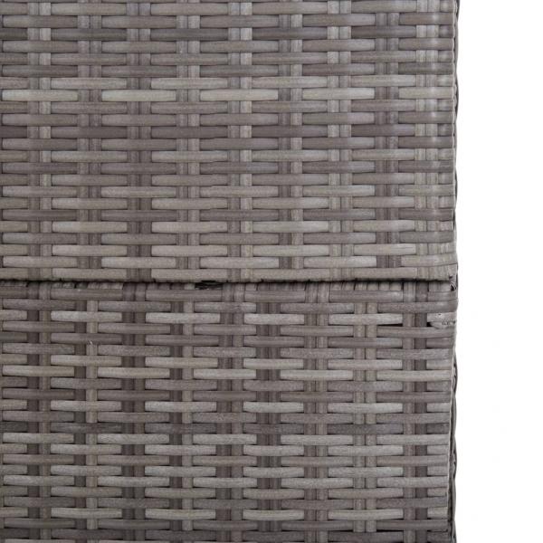 Garden-Auflagenbox Grau 150x100x100 cm Poly Rattan