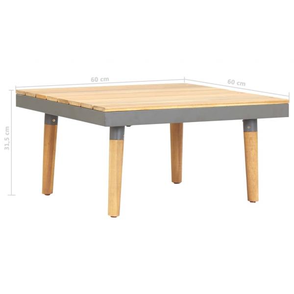 Garten-Couchtisch 60x60x31,5 cm Massivholz Akazie