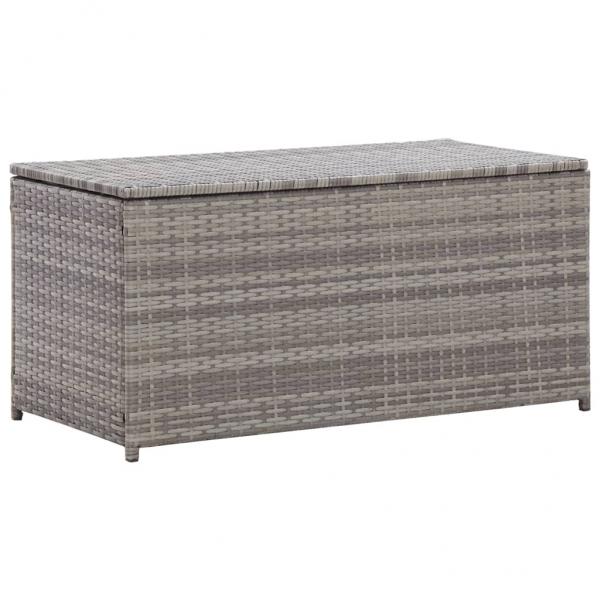 ARDEBO.de - Gartenbox Poly Rattan 100x50x50 cm Grau