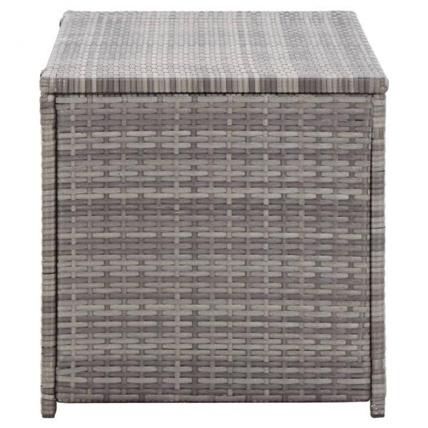 Gartenbox Poly Rattan 100x50x50 cm Grau