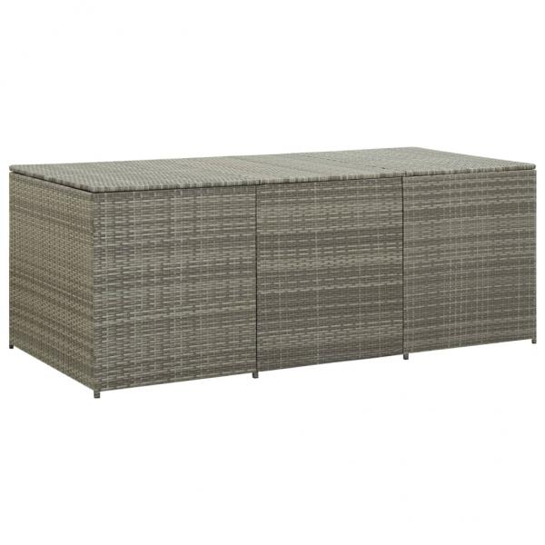 ARDEBO.de - Gartenbox Poly Rattan 180x90x70 cm Grau