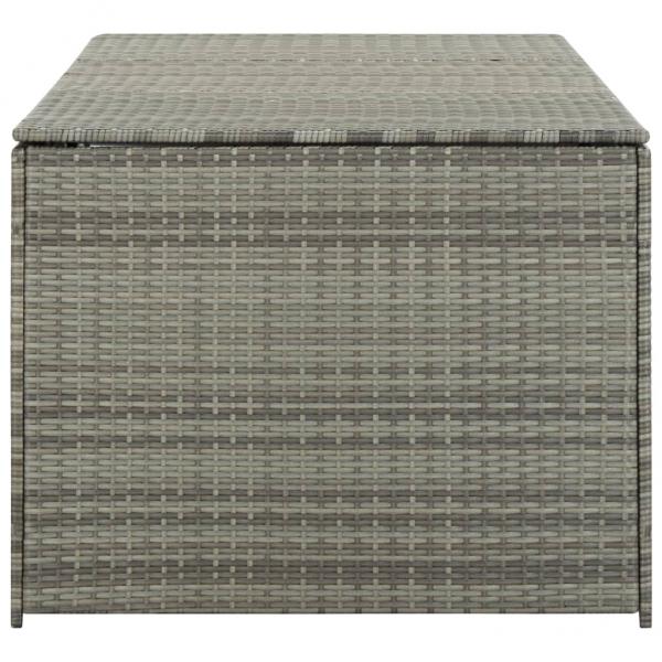 Gartenbox Poly Rattan 180x90x70 cm Grau